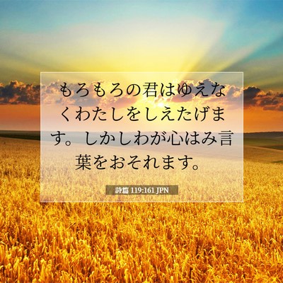 詩篇 119:161 JPN 聖書の一節の画像