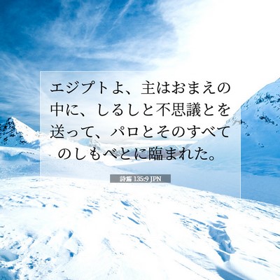詩篇 135:9 聖書の一節の解説