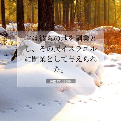 詩篇 135:12 聖書の一節の解説