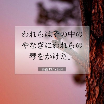 詩篇 137:2 JPN 聖書の一節の画像