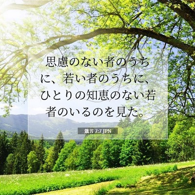 箴言 7:7 聖書の一節の解説