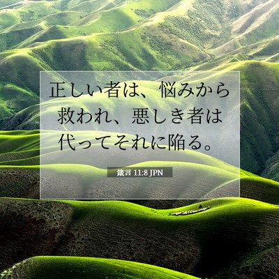 箴言 11:8 聖書の一節の解説