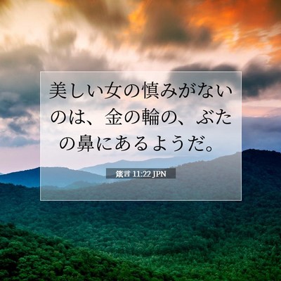 箴言 11:22 聖書の一節の解説