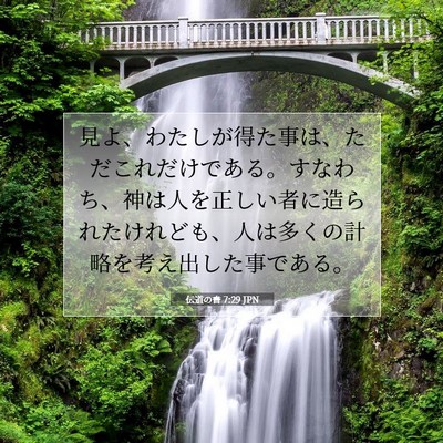 伝道の書 7:29 JPN 聖書の一節の画像