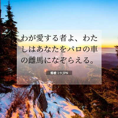 雅歌 1:9 聖書の一節の解説