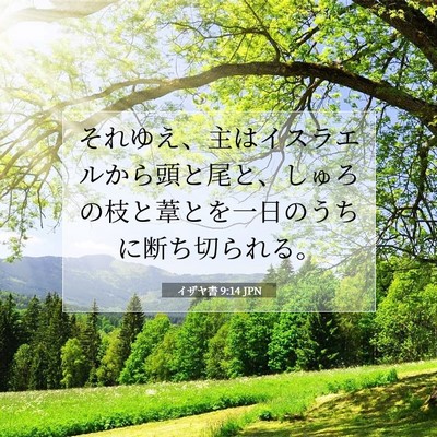 イザヤ書 9:14 聖書の一節の解説