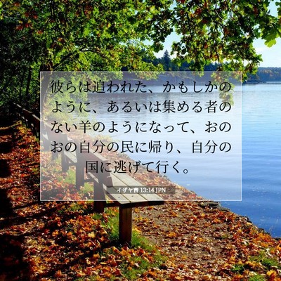 イザヤ書 13:14 聖書の一節の解説