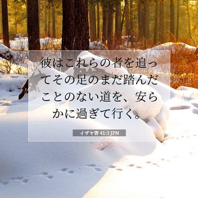 イザヤ書 41:3 聖書の一節の解説