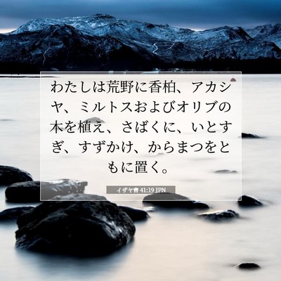 イザヤ書 41:19 聖書の一節の解説