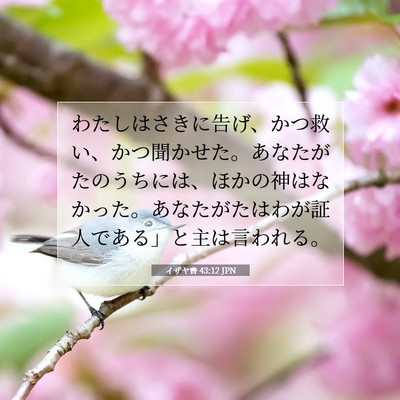 イザヤ書 43:12 聖書の一節の解説