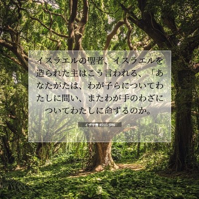 イザヤ書 45:11 聖書の一節の解説