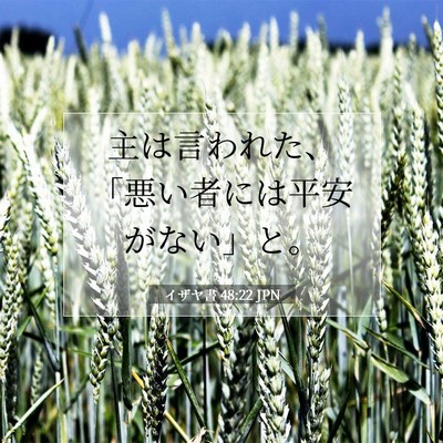 イザヤ書 48:22 JPN 聖書の一節の画像