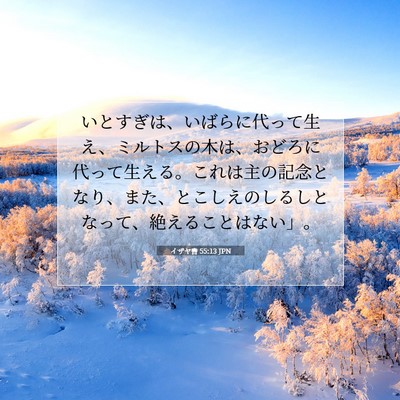 イザヤ書 55:13 聖書の一節の解説