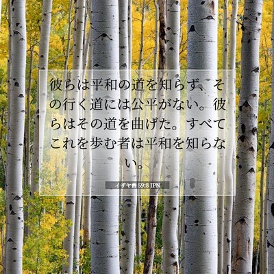 イザヤ書 59:8 聖書の一節の解説