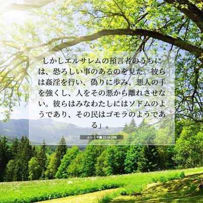 エレミヤ書 23:14 聖書の一節の解説