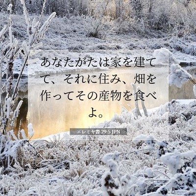 エレミヤ書 29:5 聖書の一節の解説