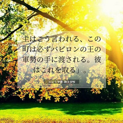 エレミヤ書 38:3 聖書の一節の解説