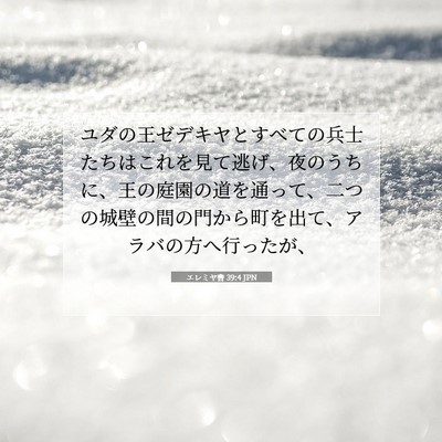 エレミヤ書 39:4 聖書の一節の解説