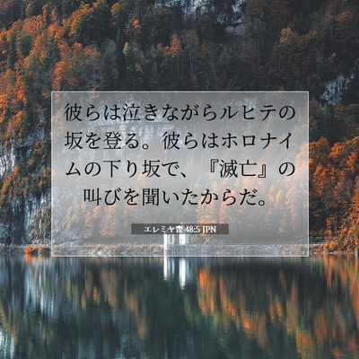 エレミヤ書 48:5 聖書の一節の解説