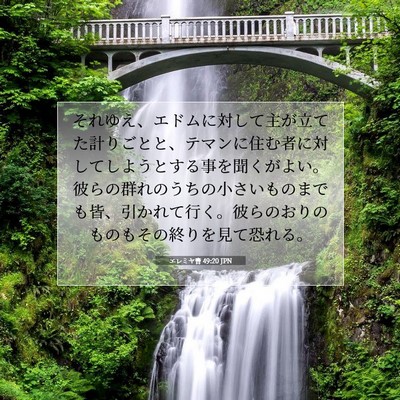 エレミヤ書 49:20 JPN 聖書の一節の画像