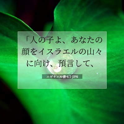 エゼキエル書 6:2 聖書の一節の解説