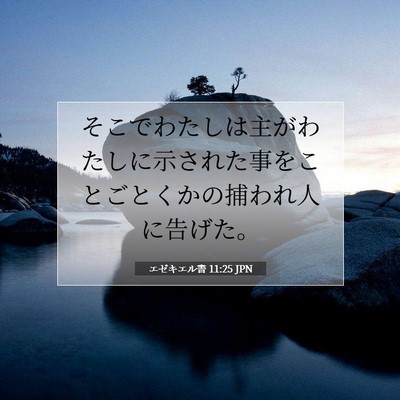 エゼキエル書 11:25 聖書の一節の解説