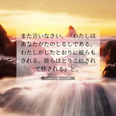 エゼキエル書 12:11 聖書の一節の解説
