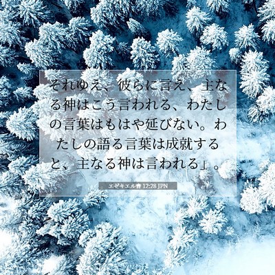 エゼキエル書 12:28 聖書の一節の解説
