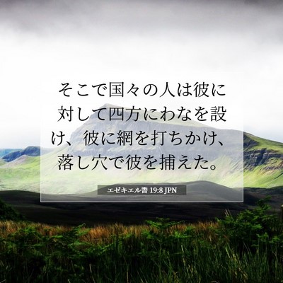 エゼキエル書 19:8 聖書の一節の解説