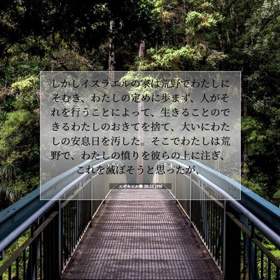 エゼキエル書 20:13 JPN 聖書の一節の画像