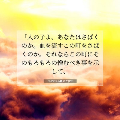 エゼキエル書 22:2 聖書の一節の解説