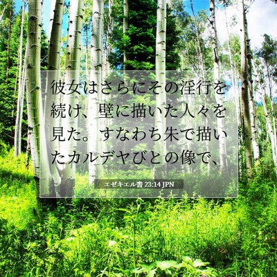 エゼキエル書 23:14 聖書の一節の解説