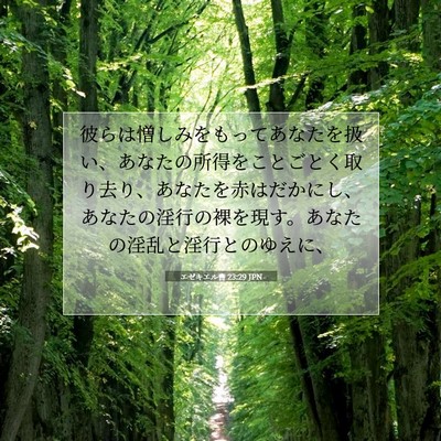 エゼキエル書 23:29 聖書の一節の解説