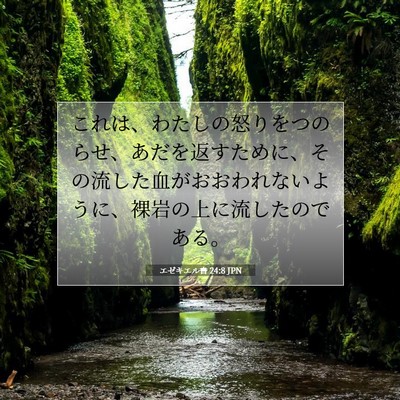 エゼキエル書 24:8 聖書の一節の解説
