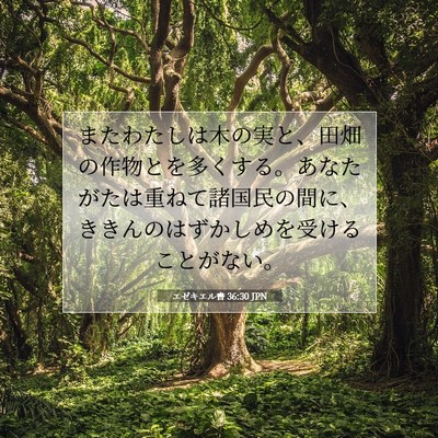 エゼキエル書 36:30 聖書の一節の解説