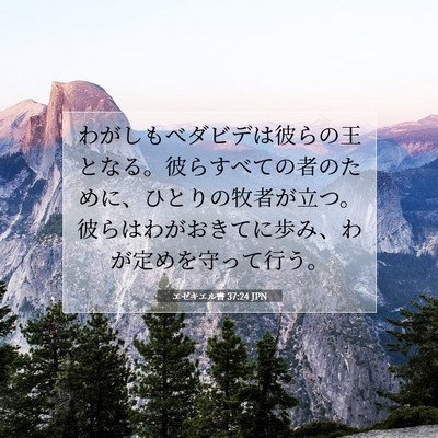 エゼキエル書 37:24 JPN 聖書の一節の画像