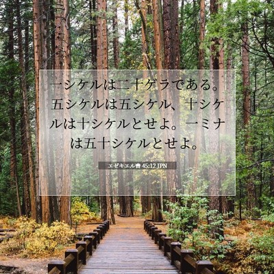 エゼキエル書 45:12 聖書の一節の解説