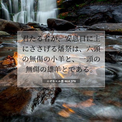 エゼキエル書 46:4 聖書の一節の解説