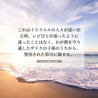 エゼキエル書 48:11 聖書の一節の解説