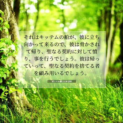 ダニエル書 11:30 JPN 聖書の一節の画像