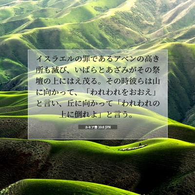 ホセア書 10:8 聖書の一節の解説