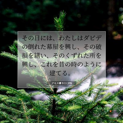アモス書 9:11 JPN 聖書の一節の画像
