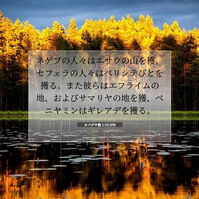 オバデヤ書 1:19 聖書の一節の解説