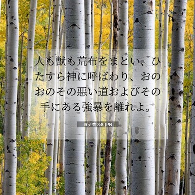 ヨナ書 3:8 聖書の一節の解説