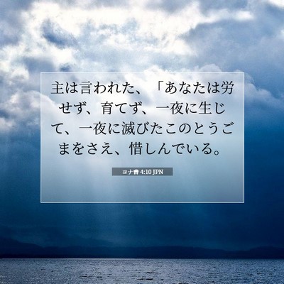 ヨナ書 4:10 聖書の一節の解説