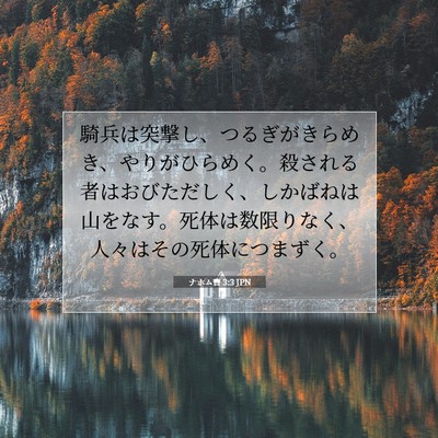 ナホム書 3:3 聖書の一節の解説