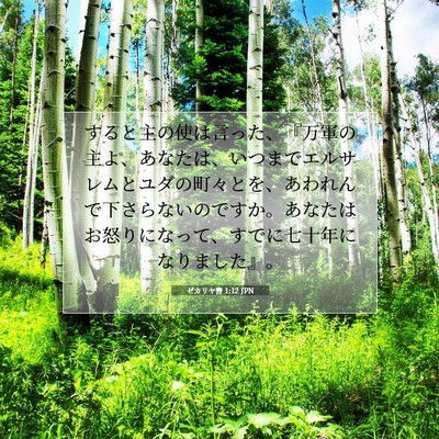 ゼカリヤ書 1:12 聖書の一節の解説