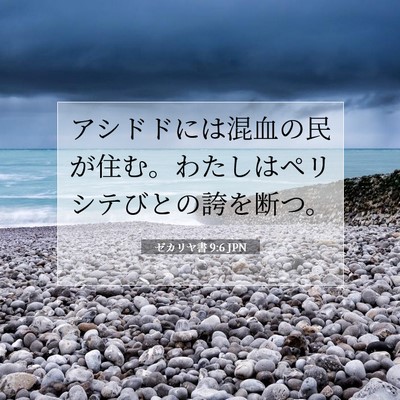 ゼカリヤ書 9:6 聖書の一節の解説