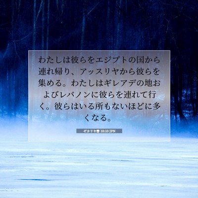 ゼカリヤ書 10:10 聖書の一節の解説