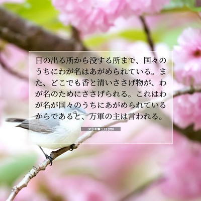 マラキ書 1:11 聖書の一節の解説